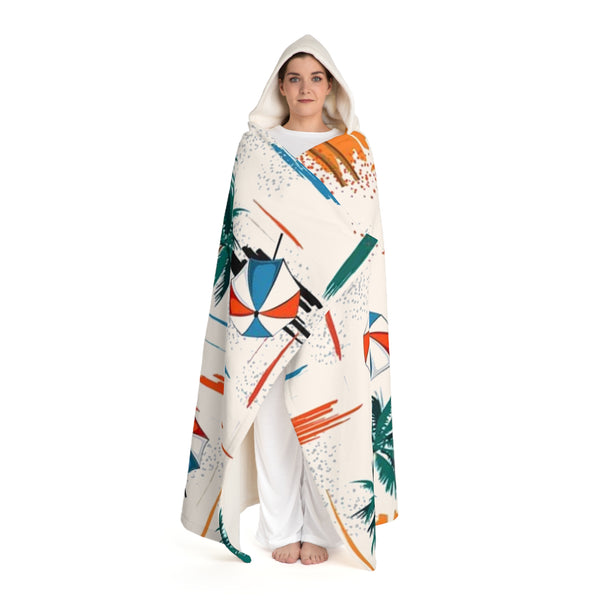 Hooded Sherpa Fleece Blanket