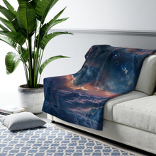 Dreamy Night Sky Sherpa Fleece Blanket