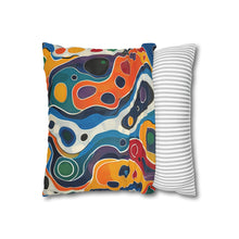 Colorful Spun Polyester Square Pillowcase