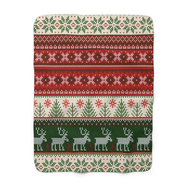 African Pattern Sherpa Fleece Blanket