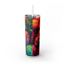 Oil painting  Skinny Tumbler with Straw, 20oz