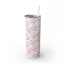 Love Abstract Skinny Tumbler with Straw, 20oz