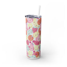 Pattern Skinny Tumbler with Straw, 20oz