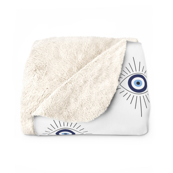 Eye Icon Sherpa Fleece Blanket