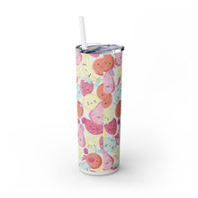 Pattern Skinny Tumbler with Straw, 20oz