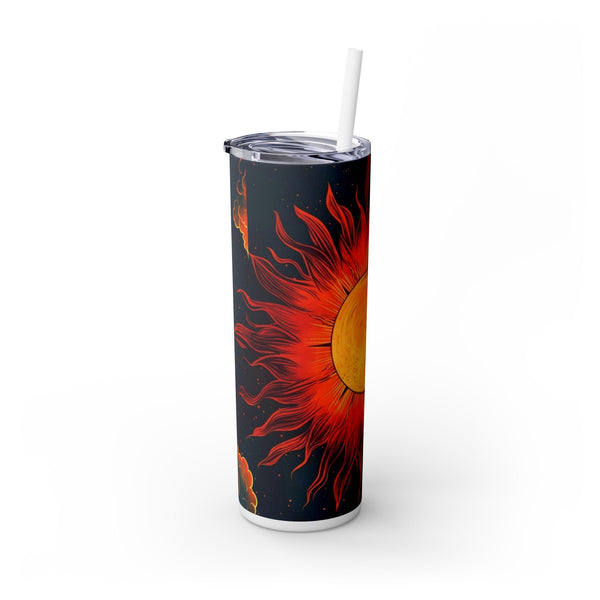 Sunny Design Skinny Tumbler with Straw, 20oz