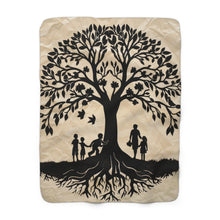 Family Tree Sherpa Fleece Blanket