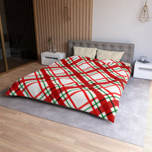 Cross-Design Microfiber Duvet Cover