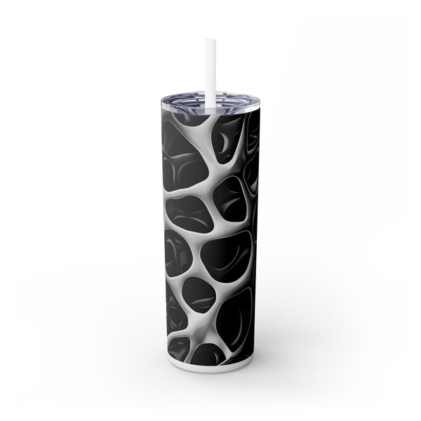 3D Skinny Tumbler with Straw, 20oz