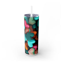 Love Pills Skinny Tumbler with Straw, 20oz