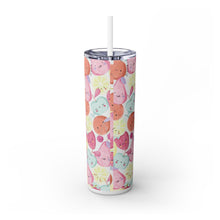 Pattern Skinny Tumbler with Straw, 20oz