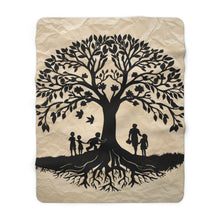 Family Tree Sherpa Fleece Blanket