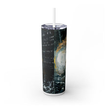 A digital  Skinny Tumbler with Straw, 20oz