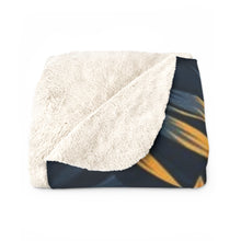 Leafy Sherpa Fleece Blanket