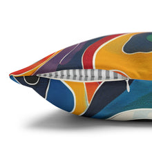 Colorful Spun Polyester Square Pillowcase