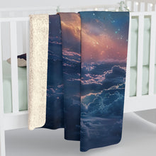 Dreamy Night Sky Sherpa Fleece Blanket