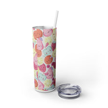 Pattern Skinny Tumbler with Straw, 20oz