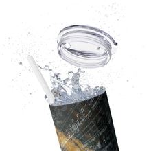 A digital  Skinny Tumbler with Straw, 20oz