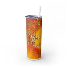 You & Me Skinny Tumbler with Straw, 20oz