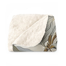 Flower Sherpa Fleece Blanket