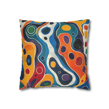 Colorful Spun Polyester Square Pillowcase