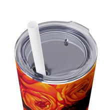 Oil painting  Skinny Tumbler with Straw, 20oz