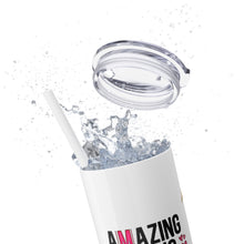 Amazing Skinny Tumbler with Straw, 20oz