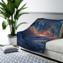 Dreamy Night Sky Sherpa Fleece Blanket