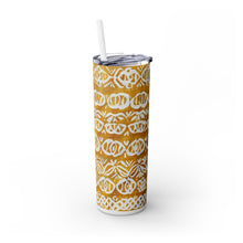 Pattern Skinny Tumbler with Straw, 20oz