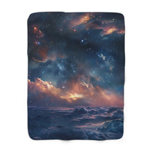 Dreamy Night Sky Sherpa Fleece Blanket