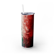 Paint Pattern Skinny Tumbler with Straw, 20oz