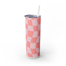 Square Skinny Tumbler with Straw, 20oz