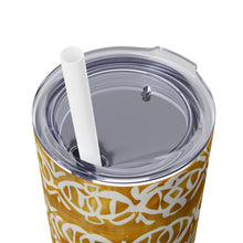 Pattern Skinny Tumbler with Straw, 20oz