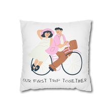 Trip Together Spun Polyester Square Pillowcase