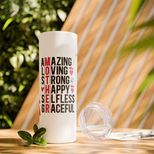 Amazing Skinny Tumbler with Straw, 20oz