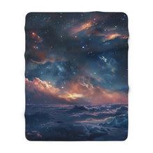 Dreamy Night Sky Sherpa Fleece Blanket