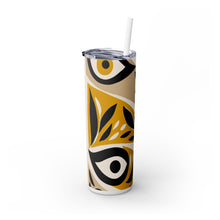 Eyes Skinny Tumbler with Straw, 20oz