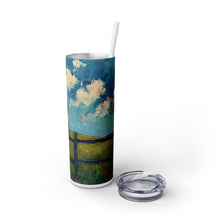 Woman Skinny Tumbler with Straw, 20oz