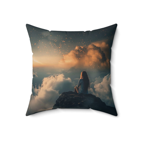 Dreaming and aspirations Spun Polyester Square Pillow