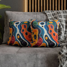 Colorful Spun Polyester Square Pillowcase