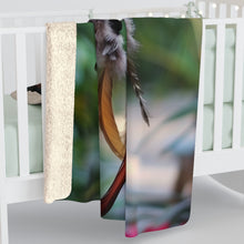 Catcher designs with feather Sherpa Fleece Blanket