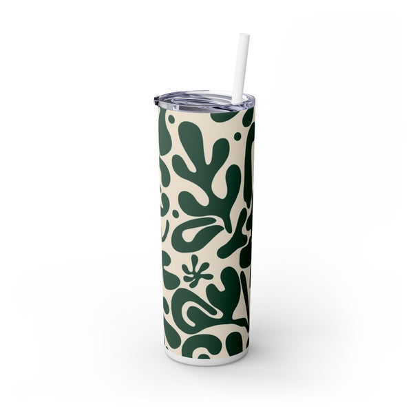 Design Skinny Tumbler with Straw, 20oz