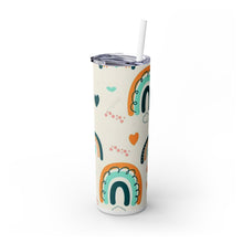 Pattern Skinny Tumbler with Straw, 20oz