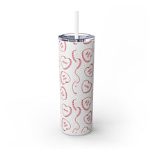 Love Abstract Skinny Tumbler with Straw, 20oz