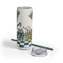 Crowned King Chess Maars Maker Skinny Matte Tumbler, 20oz