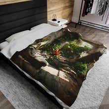 Nature Urban Jungle Velveteen Plush Blanket