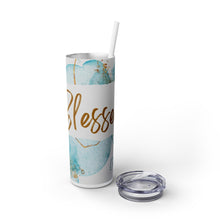 Blessed Skinny Tumbler with Straw, 20oz