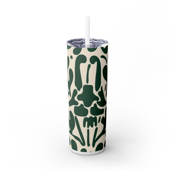 Design Skinny Tumbler with Straw, 20oz