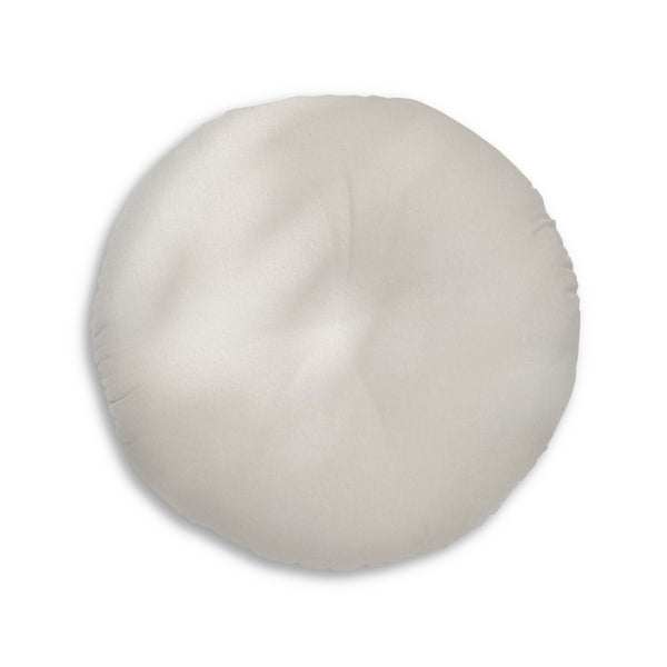 God Tufted Floor Pillow, Round