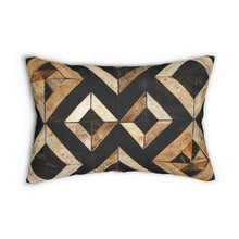 Pattern  Spun Polyester Lumbar Pillow